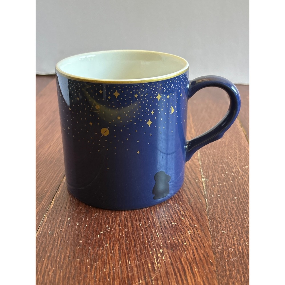 Yanxuan Navy Blue Celestial Starry Night Tea Mug‎ with Rabbit Tea Bag Holder